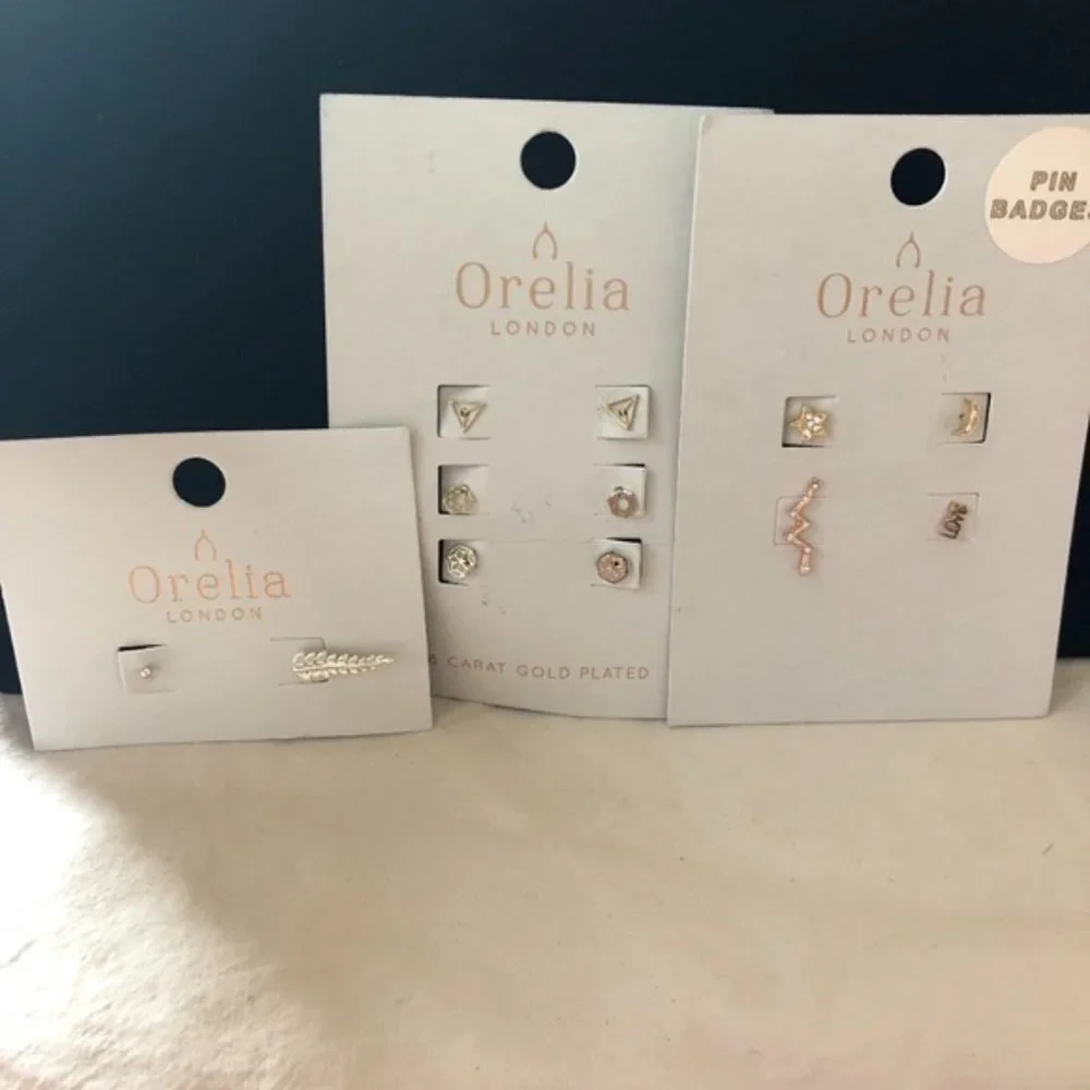 Orelia Assorted Stud and Pin Bundle- NWT - Picture 2 of 8